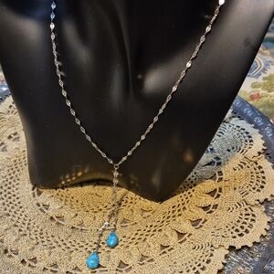 Beautiful 925 Sterling Silver and Turquoise Necklace